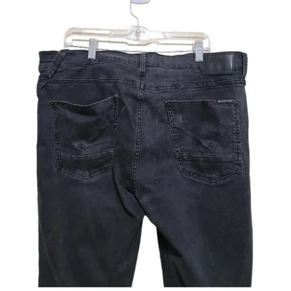 Hudson Mens Black Sartor Relax Skinny Jeans Size 36×28 - Picture 5 of 7